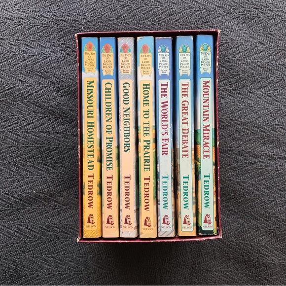 Vintage The Days of Laura Ingalls Wilder Books 1-8 T. L. Tedrow Boxed Set 1992 - Picture 1 of 5